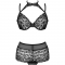 LINERA FOR THE SENSES COLLECTION SOUTIEN-GORGE + CULOTTE NOI