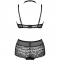 LINERA FOR THE SENSES COLLECTION SOUTIEN-GORGE + CULOTTE NOI