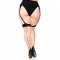 PLUS LYCRA SHEER 2 TONE COSCIA ALTA CON CUCITURA POSTERIORE