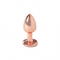 METAL BUTT PLUG ORO ROSA TALLA S 7 CM nº5