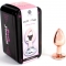 METAL BUTT PLUG ORO ROSA TALLA S 7 CM nº9