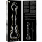 MODELO 21 DILDO VIDRO BOROSILICADO 20,5 X 3,5 CM TRANSPARENT