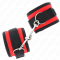 TENUTA DA POLSO IN NYLON HOOK&LOOP ROSSO-NERO MODELLO 2