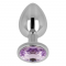 PLUG ANALE CON CRISTALLO VIOLA 8 CM nº1