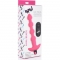 Plug vibrador de bolas anales de silicona - rosa