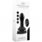 Pluggy - glass vibrator - with suction cup and remote - reca