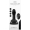 Pluggy - glass vibrator - with suction cup and remote - reca