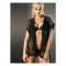 Sensuale vestaglia sexy in microtulle tipo canotta con apert