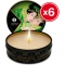 Shunga vela de masaje te verde 6 x 30 ml