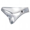 Slip Bikini de Corte Bajo Provocative Plateador Skai nº3