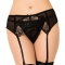 RAINHA LINGERIE LACE GARTER BELT THONG S / M