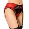 RAINHA LINGERIE LACE GARTER BELT THONG S / M nº2