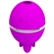 VIBRADOR DE SILICONA REDONDO GEMINI BALL MORADO nº1