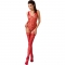 WOMAN BS051 BODYSTOCKING - VERMELHO