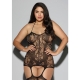 LACE FISHNET HALTER GARTER DRE