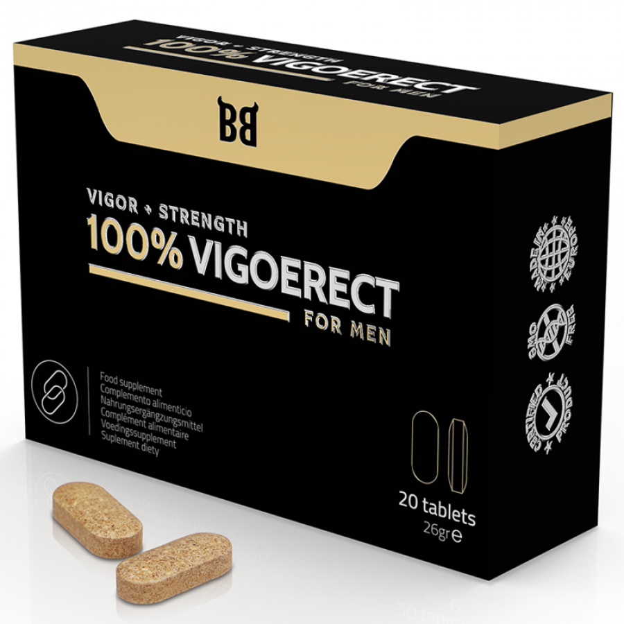 100% VIGOERECT VIGEUR + FORCE POUR HOMME 20 COMPRIMES