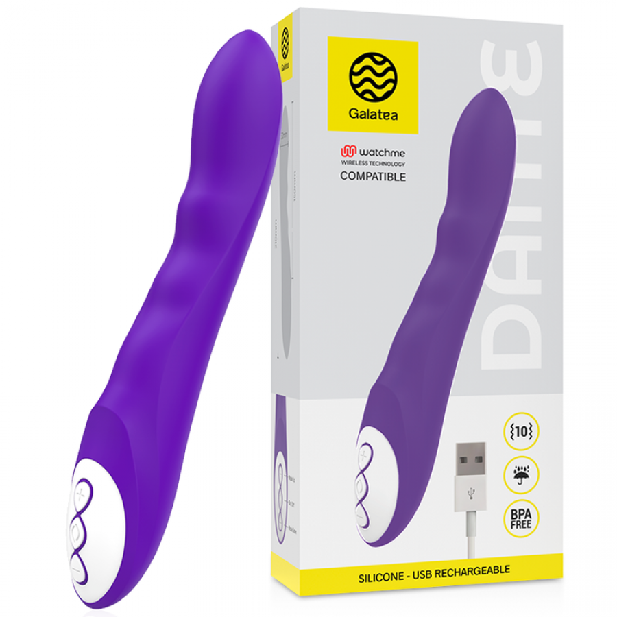 VIBRATEUR DANTE LILAS COMPATIBLE AVEC LA TECHNOLOGIE SANS FI