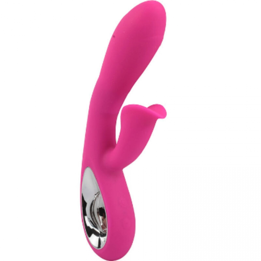 VIBRADOR DARO E ESTIMULADOR DE ANEL DE PUXAO FÚCSIA nº3