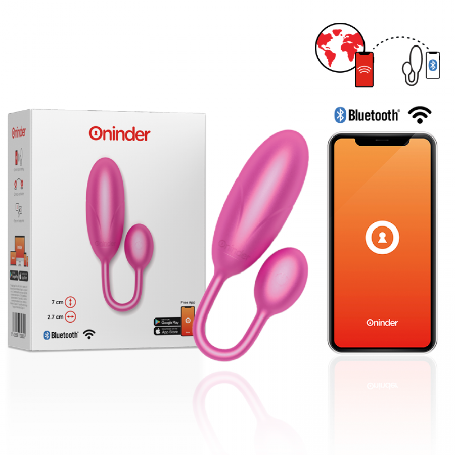 OVO VIBRATÓRIO DENVER ROSA 7 X 2,7 CM APLICATIVO GRATUITO nº