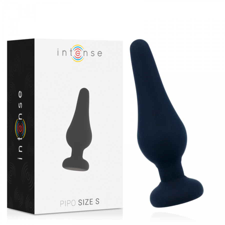 PLUGUE ANAL INTENSO PIPO S SILICONE PRETO 9,8 CM