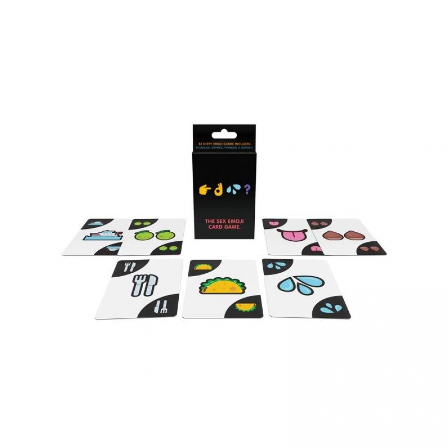 JEU DE CARTES EMOJIS SEXE DTF EN / ES / DE / FR