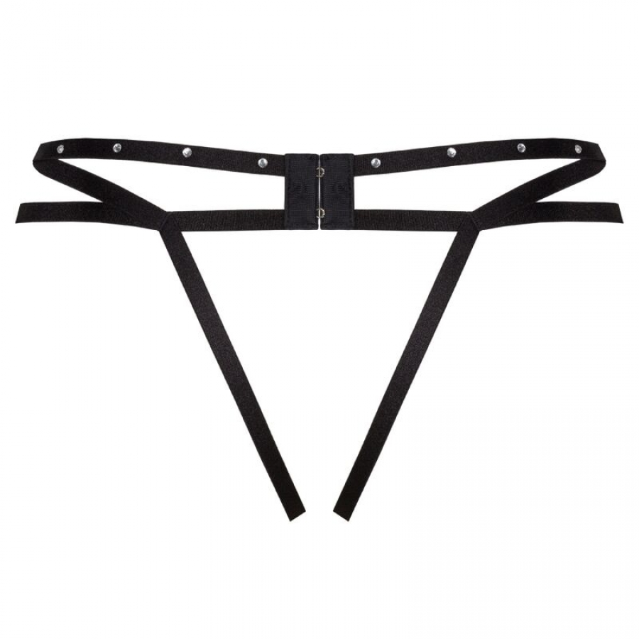 NOMADE TANGA CROTCHLESS NEGRO  8