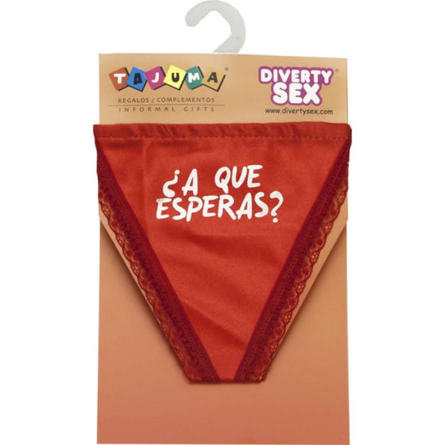 Tanga rojo chica ¿a que esperas?