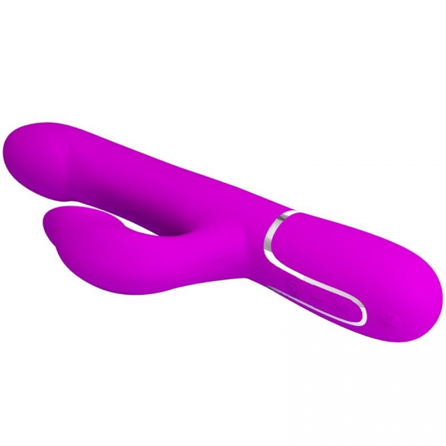 VIBRADOR RABBIT PERLAS VIOLETA 6