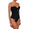 Sexy corset negro con tanga