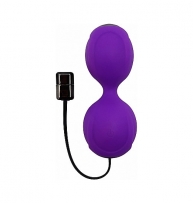 Kegel vibe balls - bolas de silicona con vibración - morado