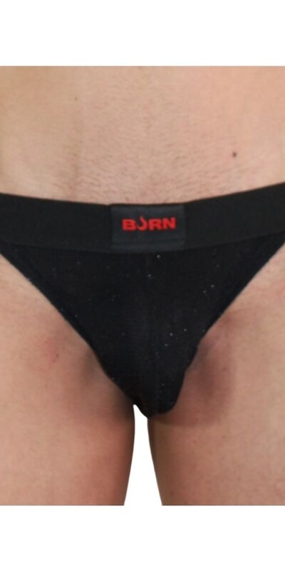 003 JOCK BRILLANTE NEGRO S Jockstraps burn: design sensual com materiais premium respiráveis