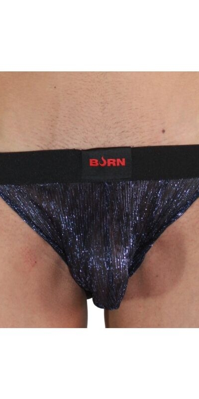 JOCK BRILLANTE AZUL / NEGRO M Jockstraps burn: roupa interior masculina estilizada e confortável.