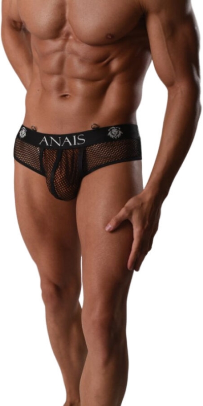 ANAIS MEN ARESBOOST Tanga de red negra para hombre. seducción, confort, ajuste perfecto, materiales de calidad