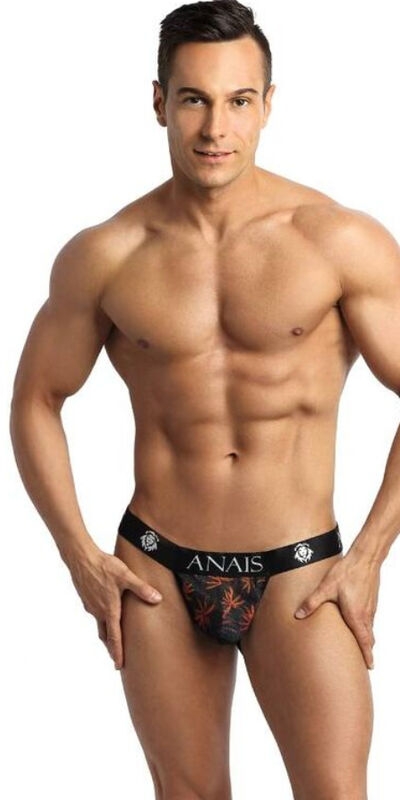 ANÁIS MEN ANAIS MEN String sexy en tul noir avec une coupe échancrée