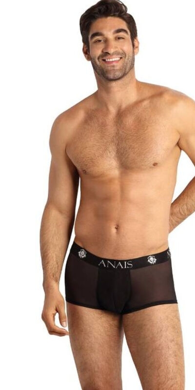 ANNAIS MEN BOXER Cueca boxer preta com corte esportivo.