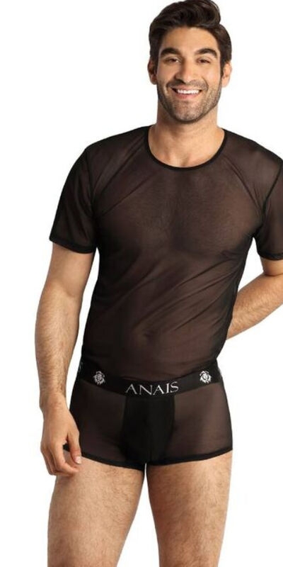 ANAIS MEN  SEDUCTIVE TULL Lencería elegante y sensual en tul negro, ajuste perfecto