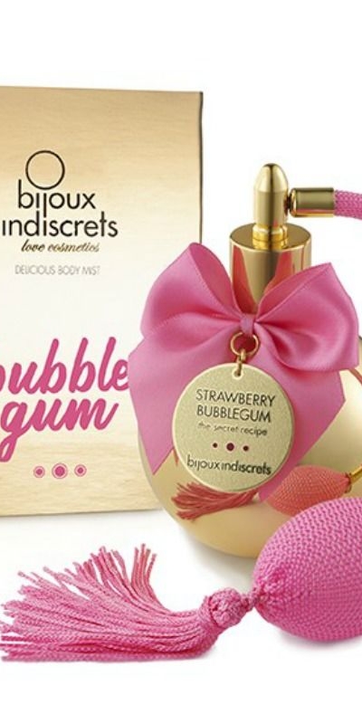 BIJOUX BUBBLE GUM Bruma corporal sin alcohol, aroma a chicle, vegana, sensual