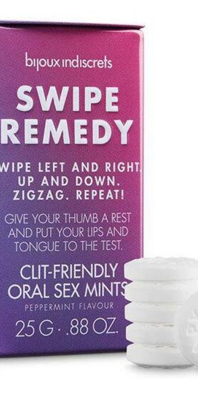 BIJOUX SWIPE REMEDY Mentas veganas para sexo oral, realzan placer y frescura