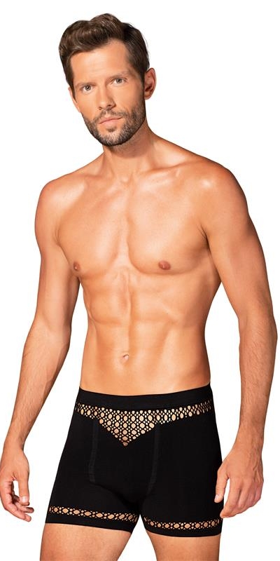 BOXERS M102 Boxers modernos en nylon y elastano negro