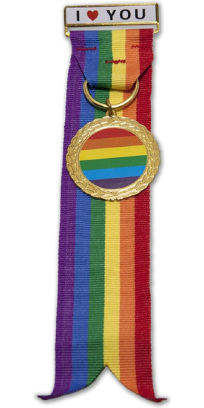 BROCHE Broche com bandeira lgbt para mostrar orgulho.