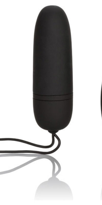 BULLET REMOTE  VIBRATING Vibrador de silicona con mando negro