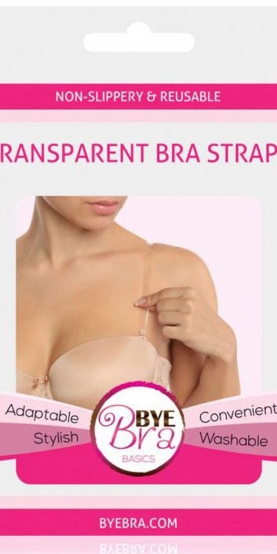 BYE-BRA  FLEXIBLE Tirantes de sujetador transparentes para lucir sin tirantes