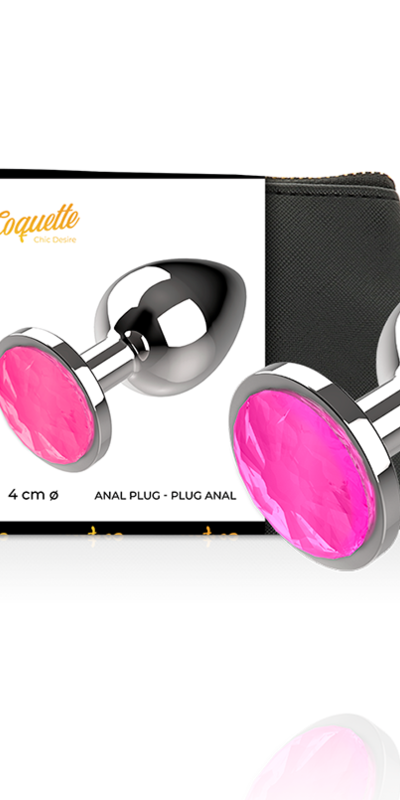 CHIC DESIRE PINK PLUG Plug anal de metal, adaptable, para placer intenso y seguro