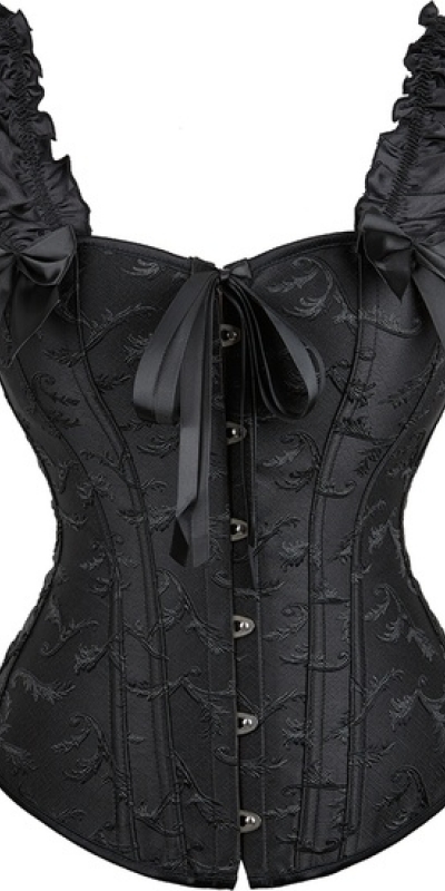 CORSET ÁNGELES Corset negro de alta calidad, talla s