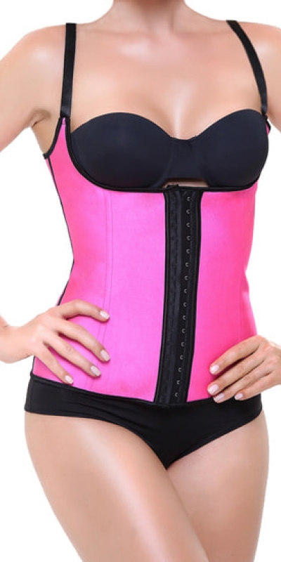 CORSET Latex shape fucsia