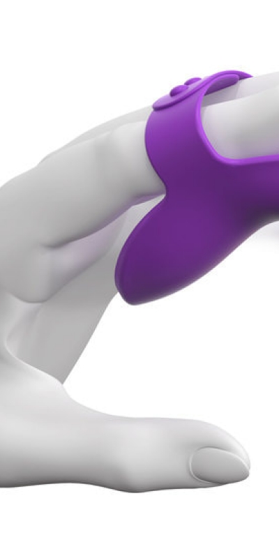 ESTIMULADOR DEDO Vibrador de dedo recargable USB con 10 modos de vibración