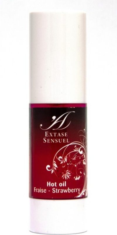 EXTASE SENSUEL  ACEITE  Aceite estimulante efecto calor y frío sabor fresa