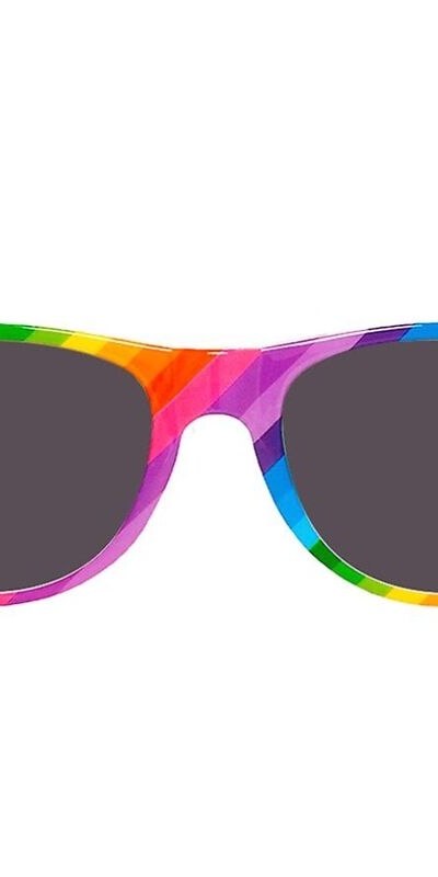 GAFAS DE SOL BANDERA LGBT Gafas de sol con diseño bandera arco iris