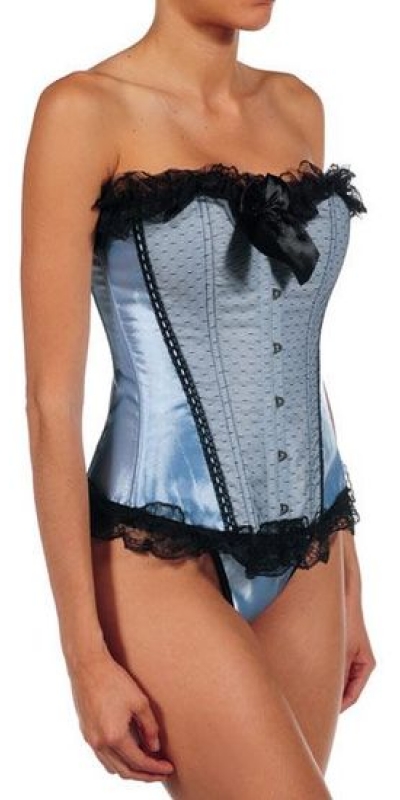 INTIMAX CUPIDO BLUE Corset  azul con tanga