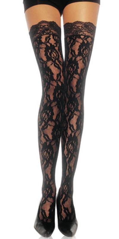 LEG AVENUE SOPHISTICATED Leg avenue medias de encaje floral